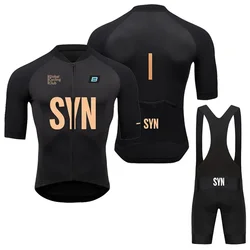 Men Summer SYN BIEHLER Cycling Jersey Set Breathable Racing Cycling Jersey Sport Mtb Bicycle Jersey Bike Cycling Clothing Suit