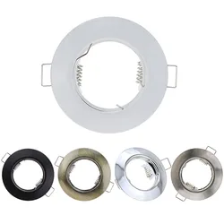 Wpuszczana LED typu Downlight lampa sufitowa regulowana rama GU5.3 GU10 E27 oprawa wymienna 55mm/2.17 calowy wycięty otwór