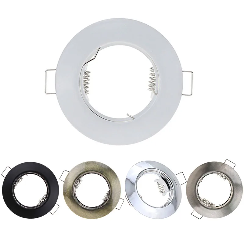 recesso led spot downlight montagem da lampada do teto quadro ajustavel luminaria bulbo mutavel cut buraco 55 mm 217 gu53 gu10 e27 01