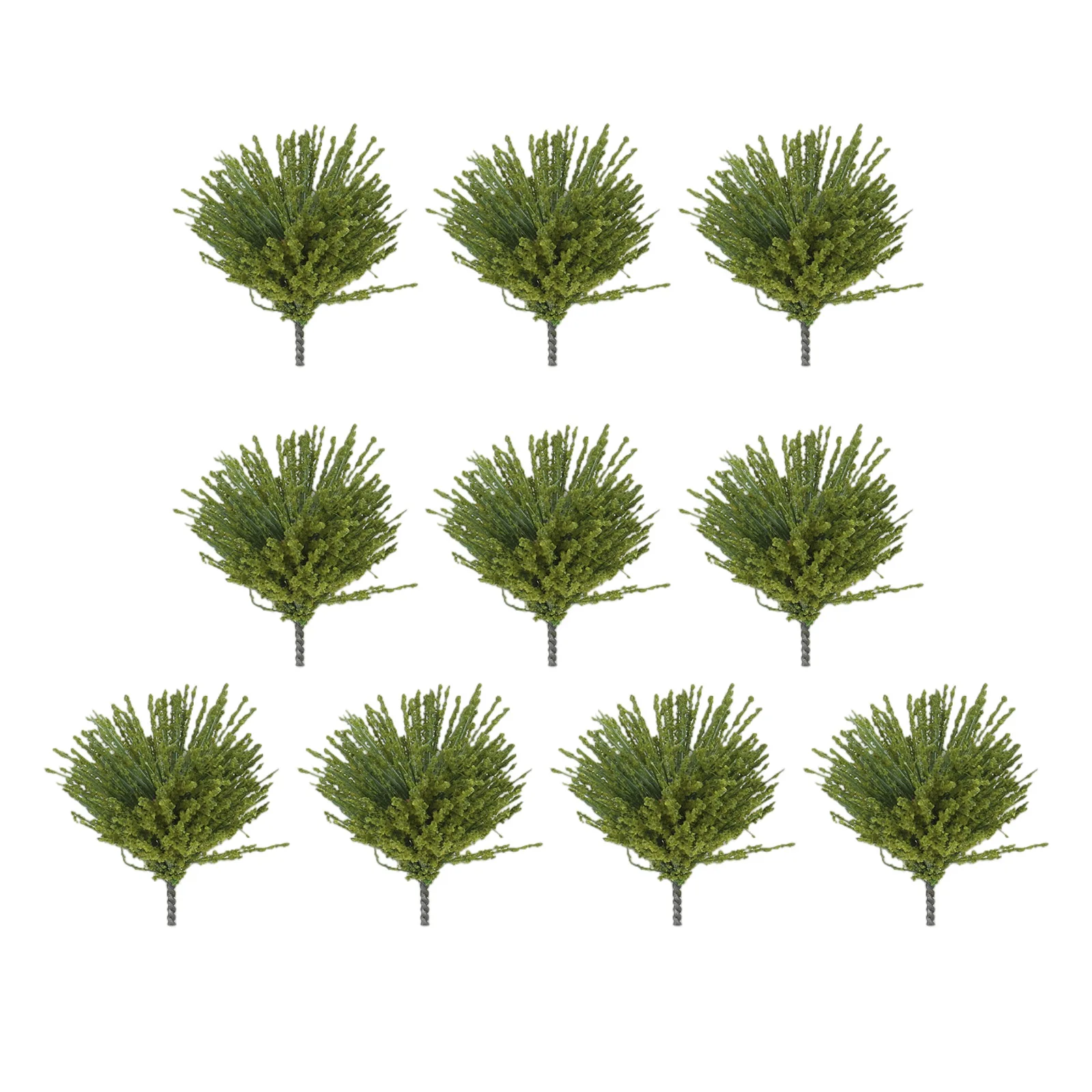 10Pcs 3cm Plastic Small Dark Green Bushes Shrubs Model Aritificial Plants Architecture Railroad Scenery DIY Home Decoraion