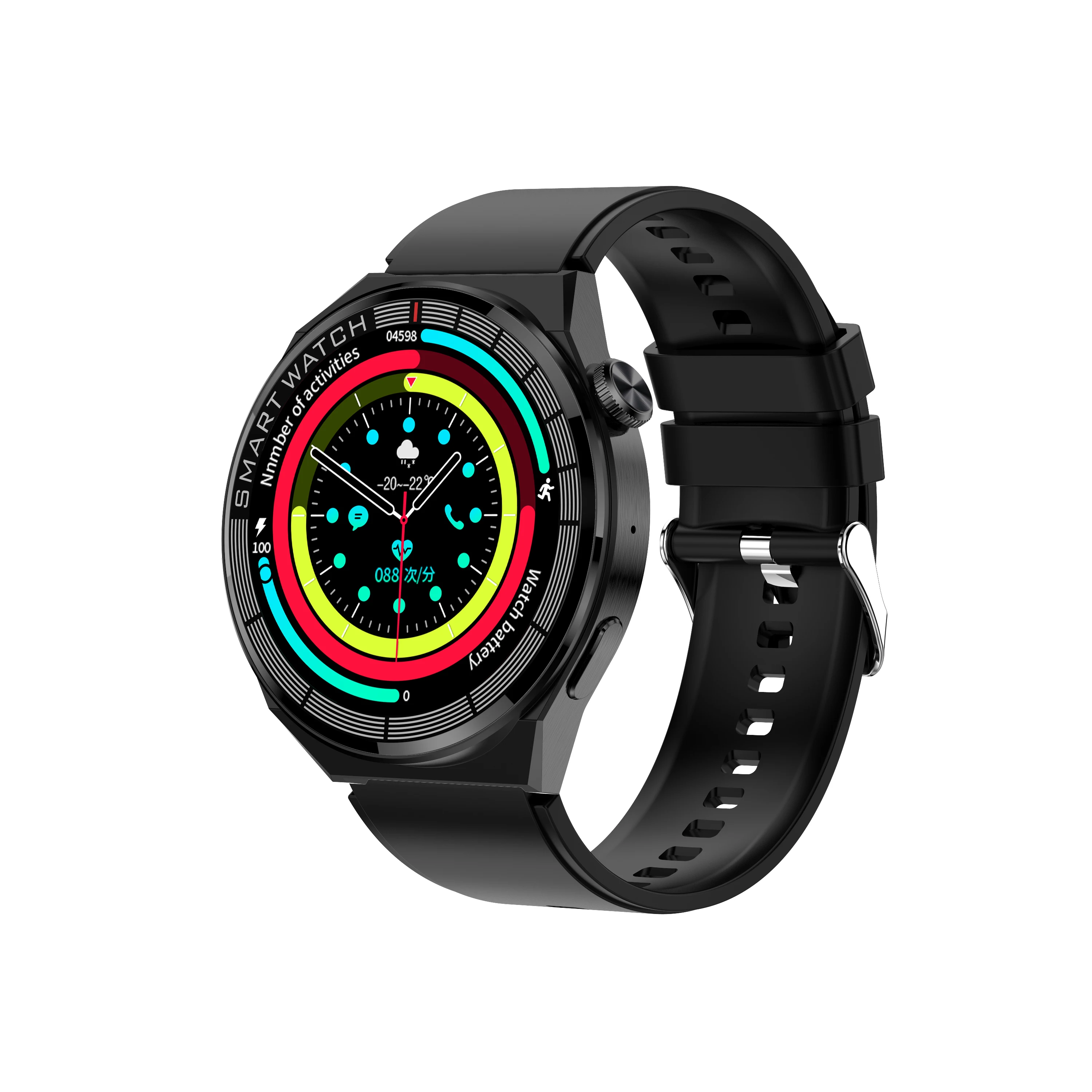 GW43 Smart Watch 1.52inch Heart Rate Blood Oxygen Sleep Monitoring Long Battery Life IP68 Waterproof Men Watches Smartwatch