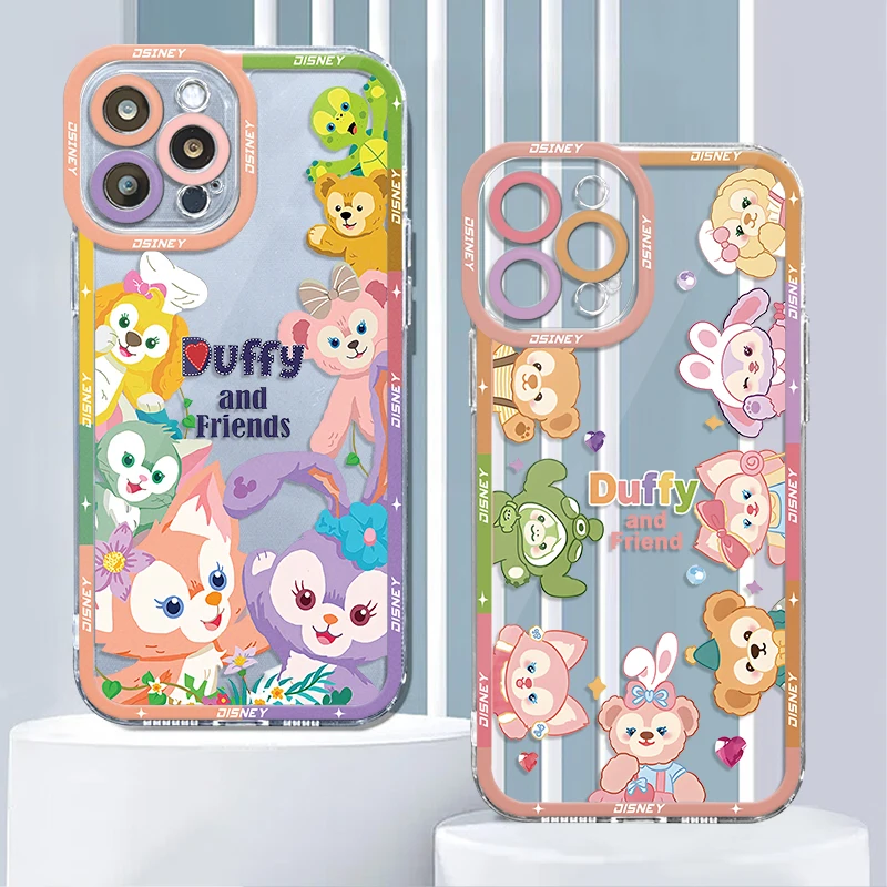 Clear Case For Samsung Galaxy A55 A54 A52 A12 A32 A52S A51 A22 A25 A31 A21s A13 A15 A23 A53 A50 Disney Duffy And Friends Flower