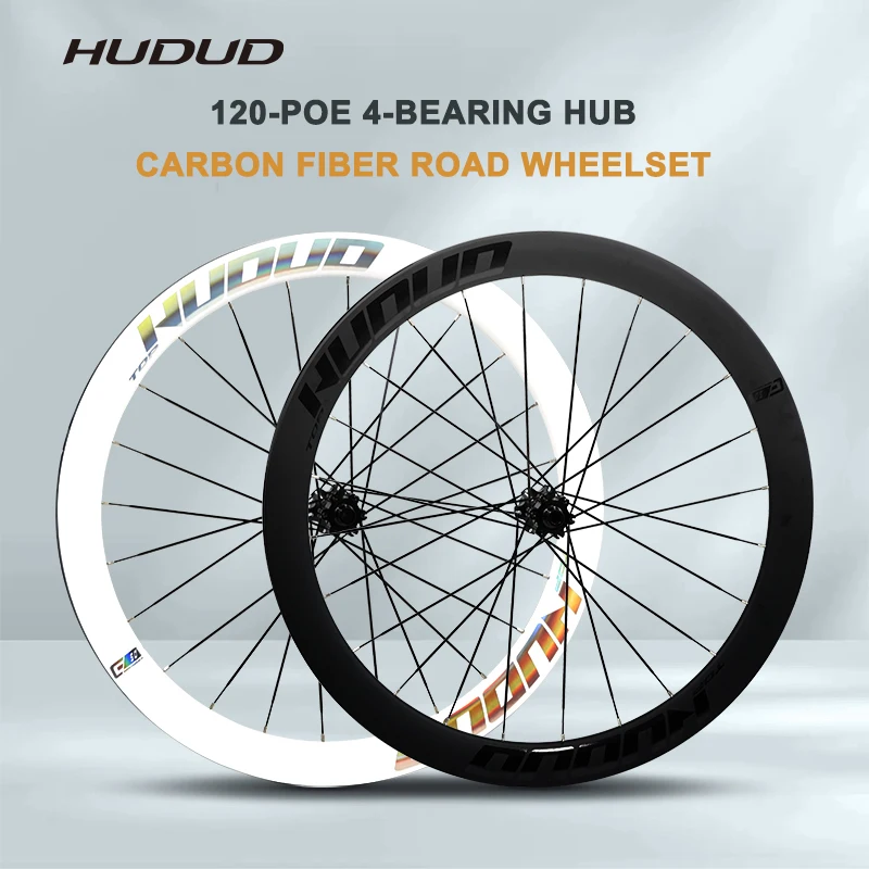 

Колесный комплект HUDUD V4 T700 Carbon Wave | Шоссейный велосипед | 1770G | Подшипник ступицы переднего колеса (2 шт.) и заднего колеса (4 шт.) | Черный или белый | Дисковый тормоз | 21 28 мм ширина
