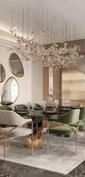 Customized Glass Stone Pendant Lamps Hotel Lobby Banquet Hall Art Decoration Modern Lighting Chandelier