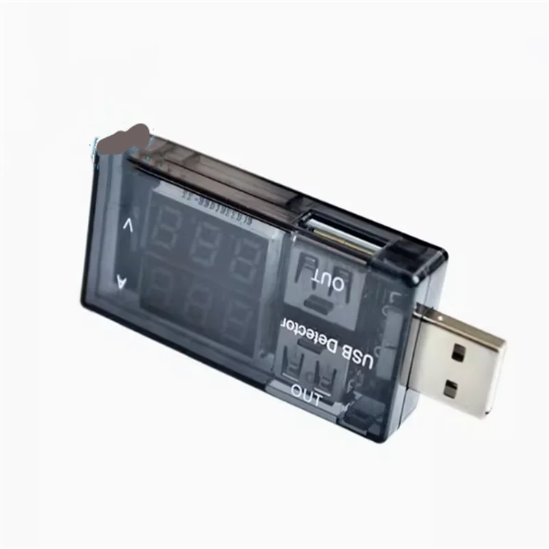 Probador de medidor de prueba de corriente y voltaje, interfaz USB Dual, fuente de alimentación dividida, dos adaptadores, prueba de rendimiento, plug and play