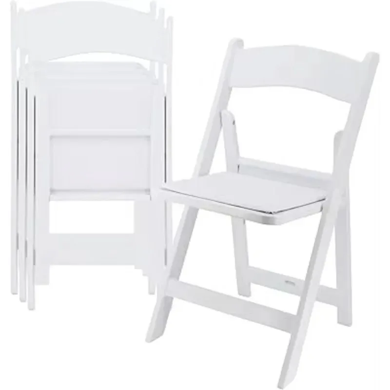 

Outdoor Garden White Resin Folding Chairs Padded Folding Resin Chair for Wedding Party Events Balcony Furniture كراسي حديقة
