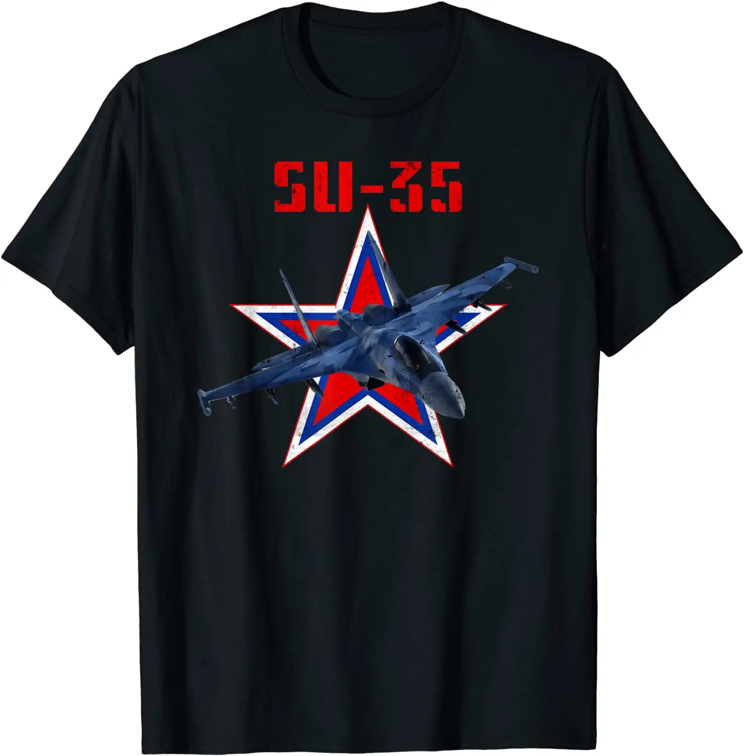 

Aeroplane Russian SU-35 Jet Hunter Men T-Shirt Short Casual 100% Cotton harajuku tshirt