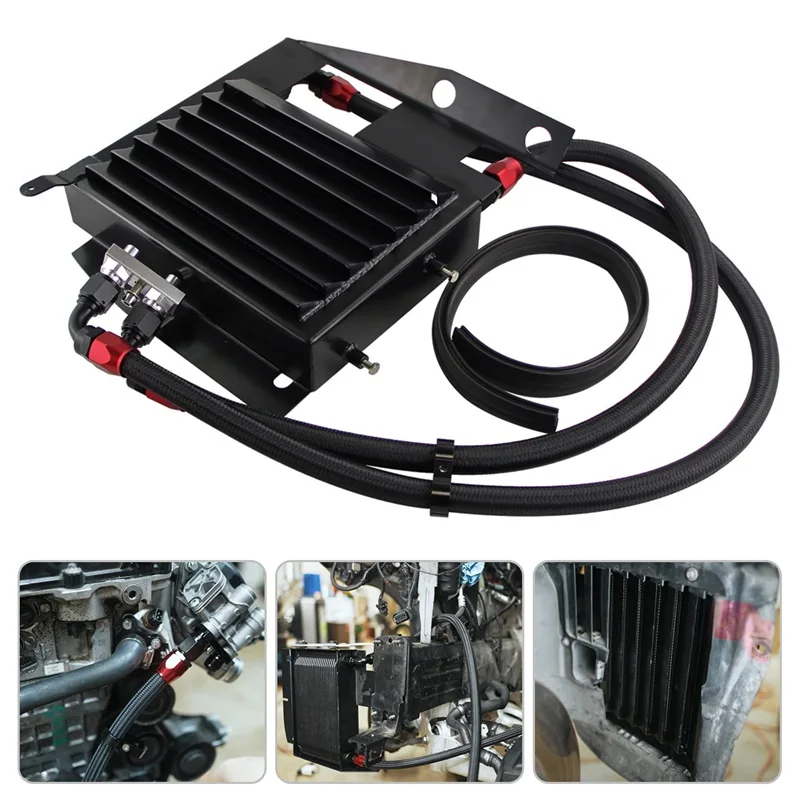 Upgrade 25 Row Oil Cooler Kit For BMW 3 SERIES 335I E90 E91 E92 E93 N54 Silver/Black