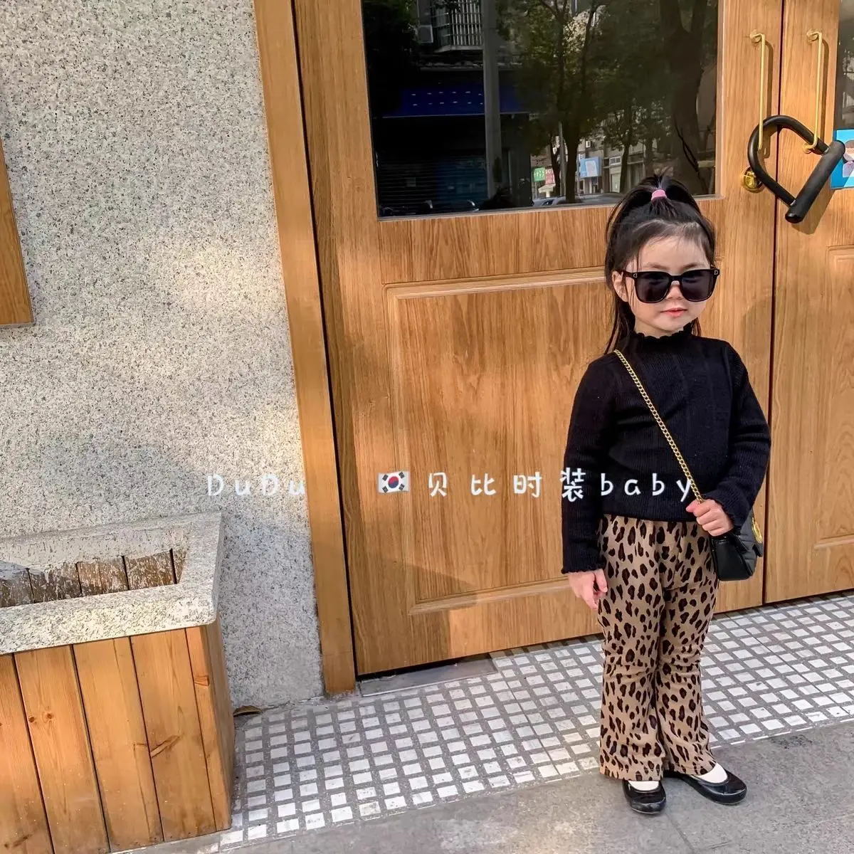 Herbst-Winter Mädchen Koreanischer Stil Fleece-Gefütterte Schlaghose Dehnbare Warme Lange Hose Kinder Weich Bequem Lässig Trend Kinder – Detail 20