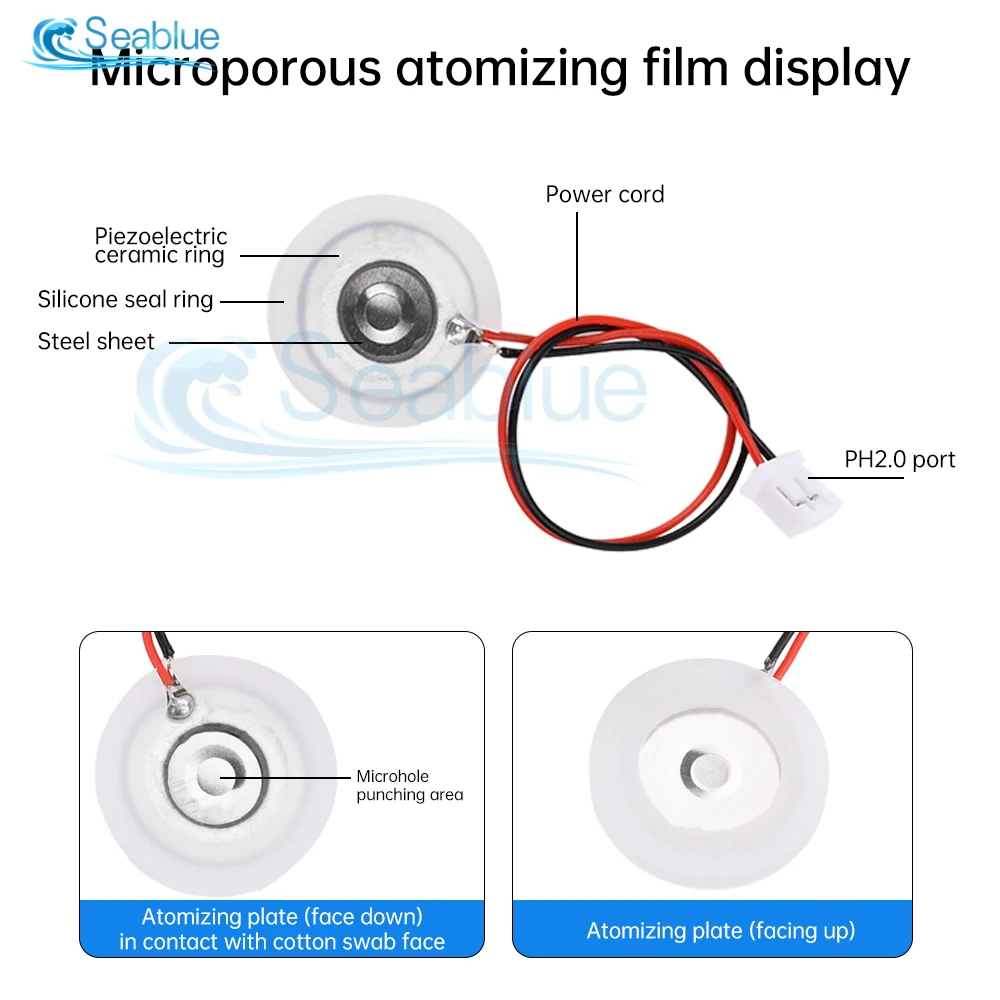 Humidifier Portable Fogger Atomization Big Mist Sprayer Motherboard Mini 5V New Kits Film Oscillating Mist Maker Micro USB