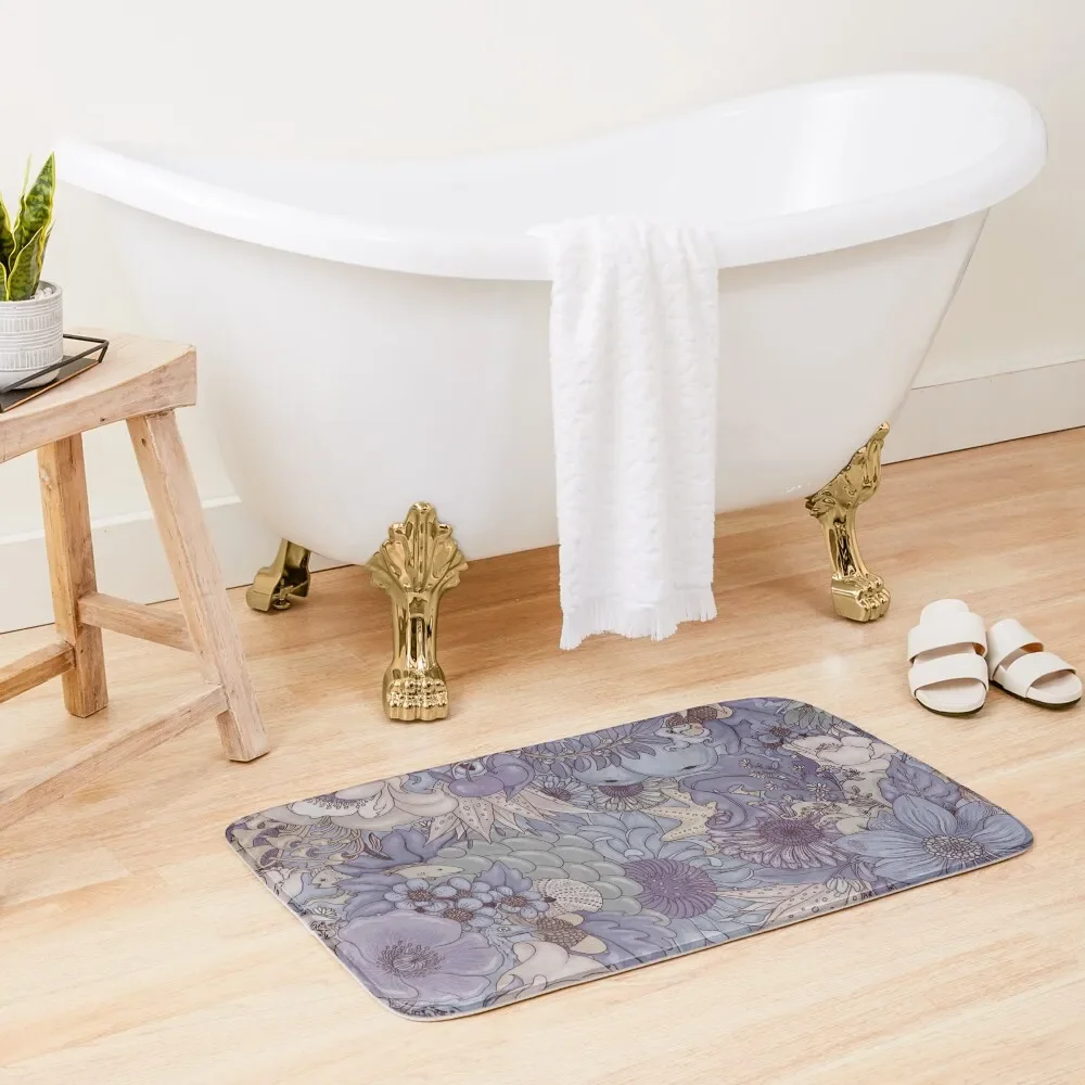 

The Wild Side - Lavender Ice Bath Mat Bathroom Accessories Water Absorbent DoorFor Entrance Door Mat