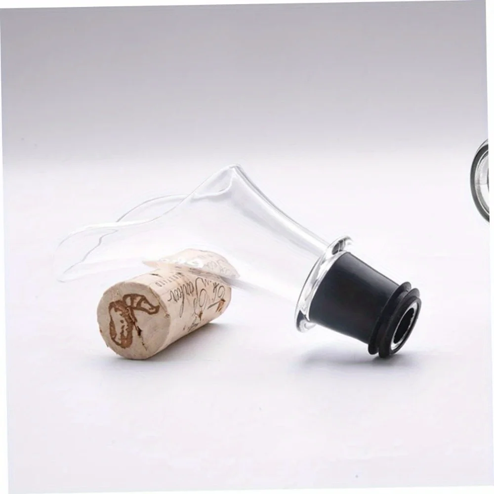 Decanter, Modern Inflatable Nozzle, Pouring Nozzle Simple Oblique Design Pouring Wine Without Leaking Wine. Wine Cork Wine Spout