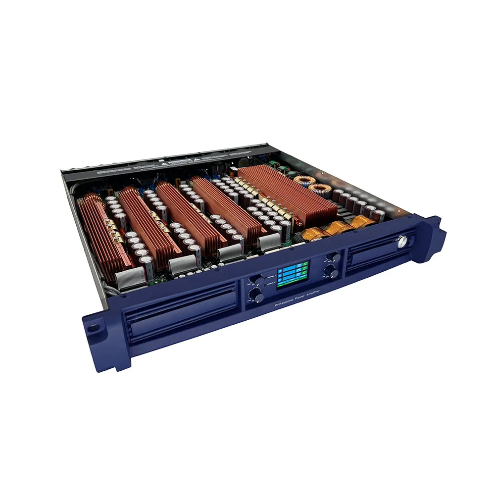 Digital Power Amplifiers Pro Audio 1.5U Power 4 Channel 4X3500W Professional Sound System