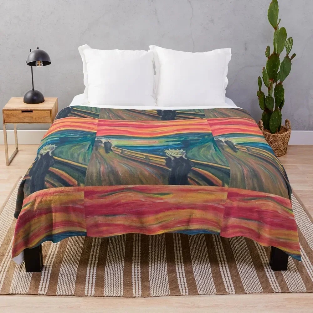

The Scream, or The WEEN Throw Blanket Custom Sofas Decorative Beds wednesday Blankets