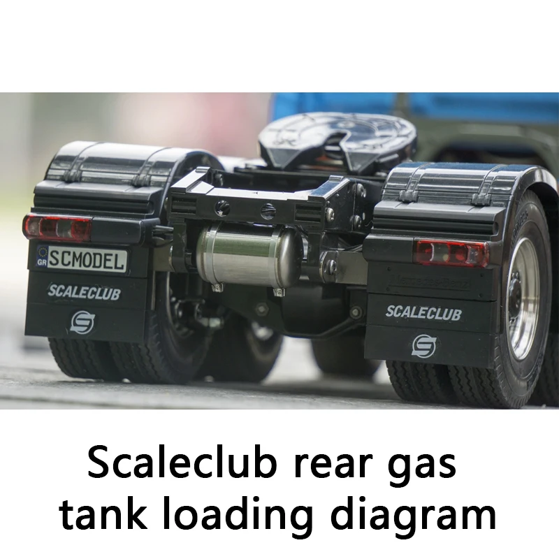 Scaleclub 1/14 Tamiya tractor vrachtwagen dumper universele upgrade onderdelen metalen achter gastank decoratie onderdelen