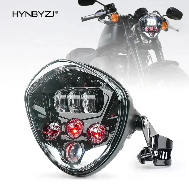 

HYNBYZJ Hi Low Beam DRL 120W 7inch Led Headlight Universal Motorcycle Projector Headlight for Honda Suzuki Yamaha