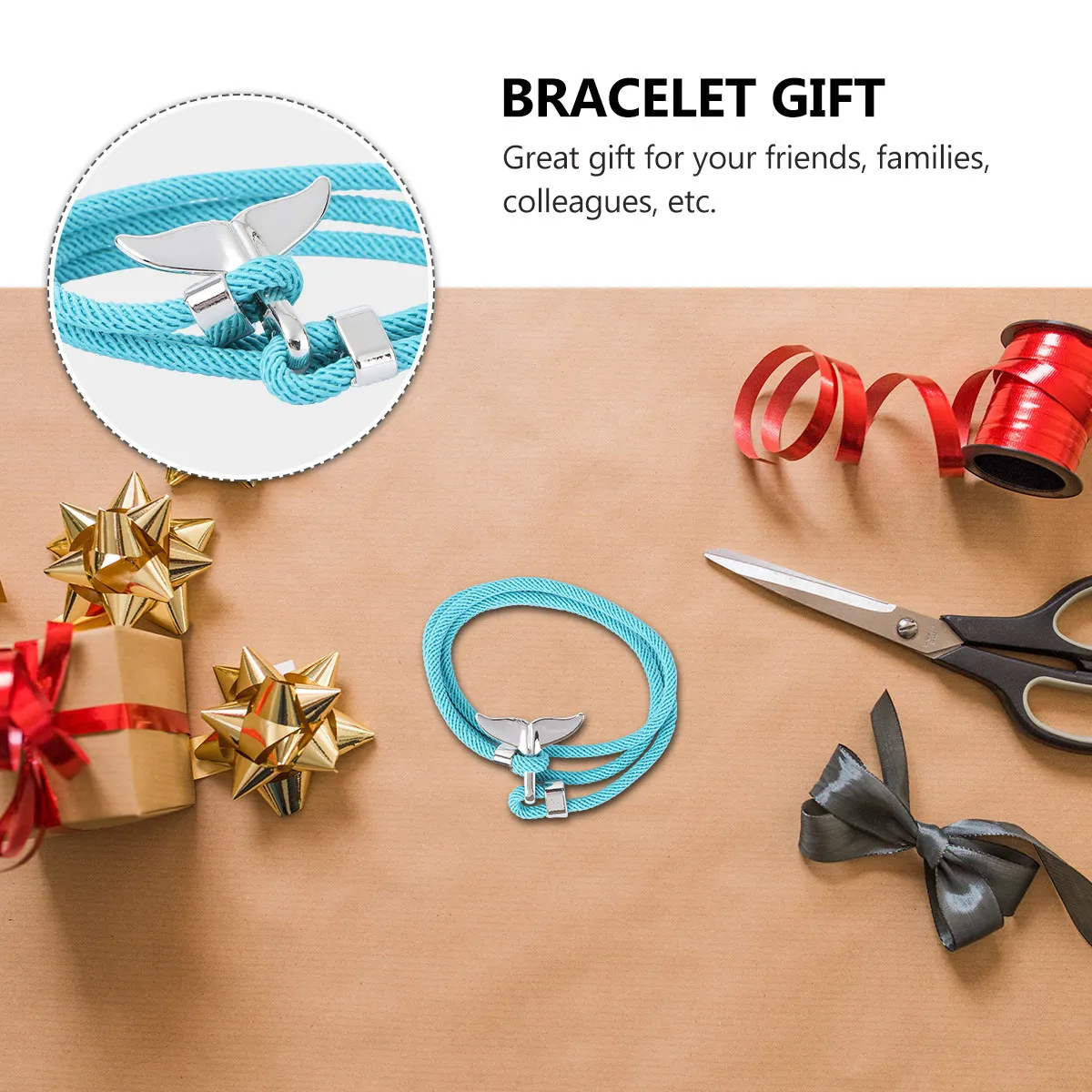 1Pcs Whale Tail Bracelet Silicone Elegant Modern Design Great Gift Friend Family Colleague Year Simple Line Bracelet Daily