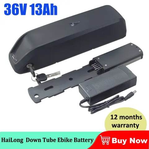 하이롱 배터리 36V 48V 10.4Ah 13Ah 15Ah 마카담 e-트랙 전기자전거 배터리 최대 30A BMS 350W 500W 600W 1000W BBS02 4핀 홀더