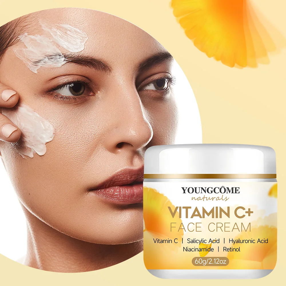 YOUNGCOMEN Vitamin C Face cream Retinol Moisturizing Firming Hyaluronic Lightening Repairing Smooth Skincare Whitening Creams view 6