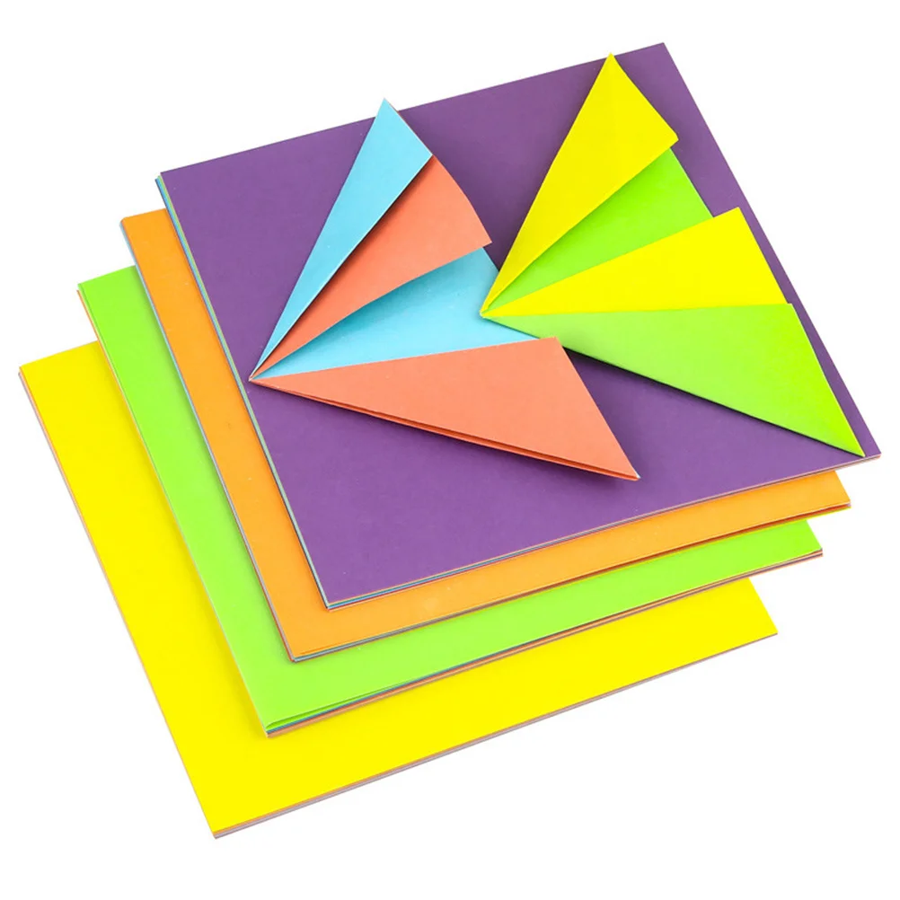 5pcs Double Sided Origami Color Square Sheets For Adults Crafts Diy Art Projects Folding Game Manual Activity