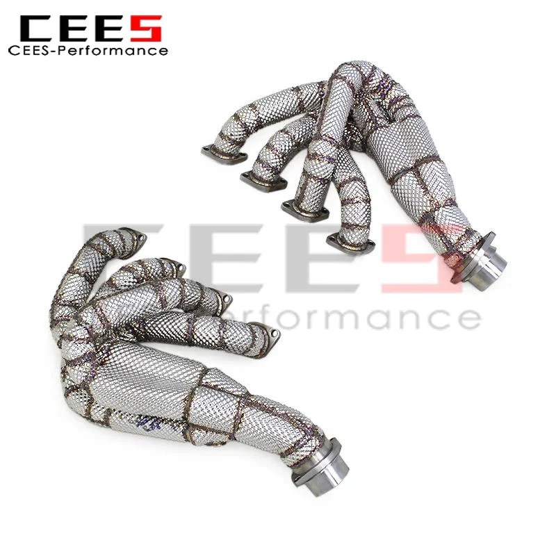 cees ل 2003-2005 فيراري 360 F360 3.6L رأس العادم المنوع قطع غيار السيارات ماسورة من الفولاذ المقاوم للصدأ نظام العادم