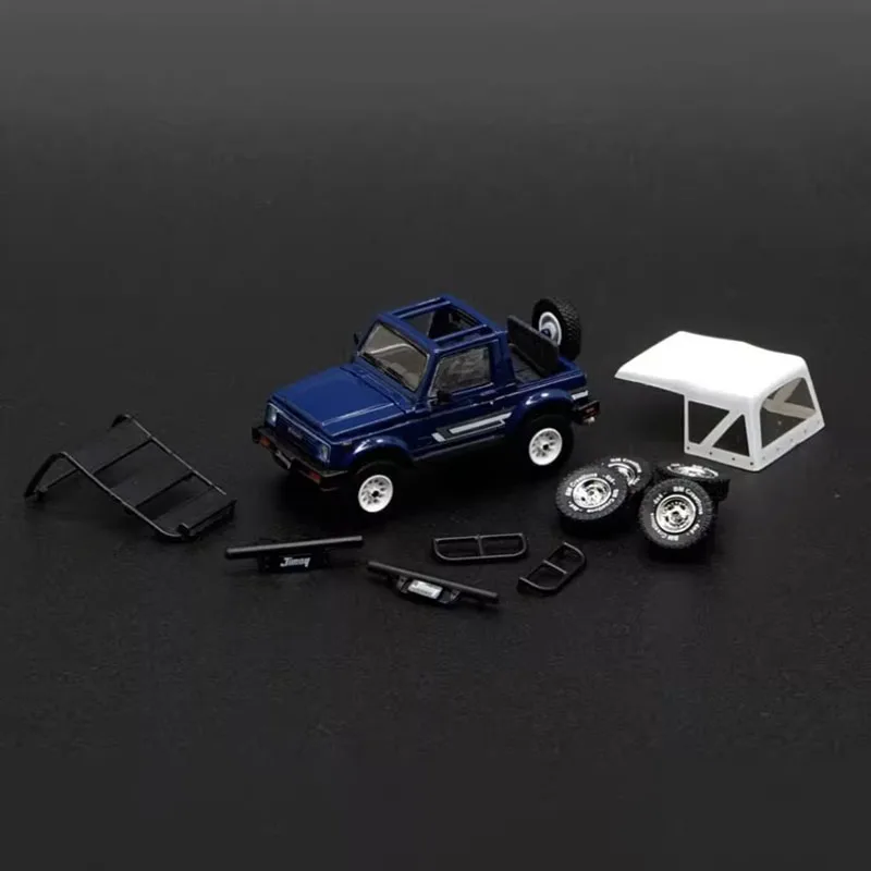 Bm liga fundida 1/64 suzuki jimny sj413 suv off-road requintado modelo de carro série adulto clássico coleção exibição presente menino brinquedo