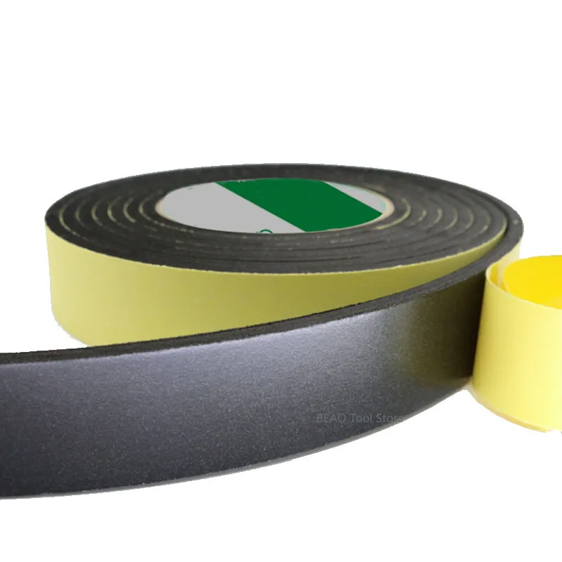 Eva sponge tape black single-sided adhesive foam tape strong anti-collision Tape width 10mm~50mm