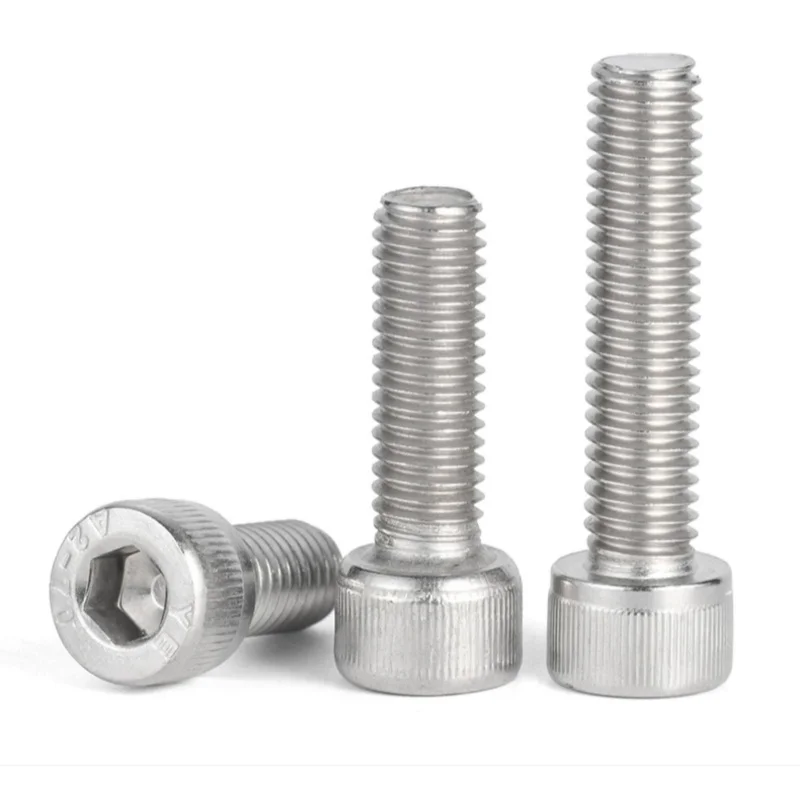 304Stainless Steel Left Hand Thread Hex Hexagon Socket Cap Head Screw M3 M4 M5 M6 M8 M10 M12 Cup Head Allen Reverse Screws Bolts
