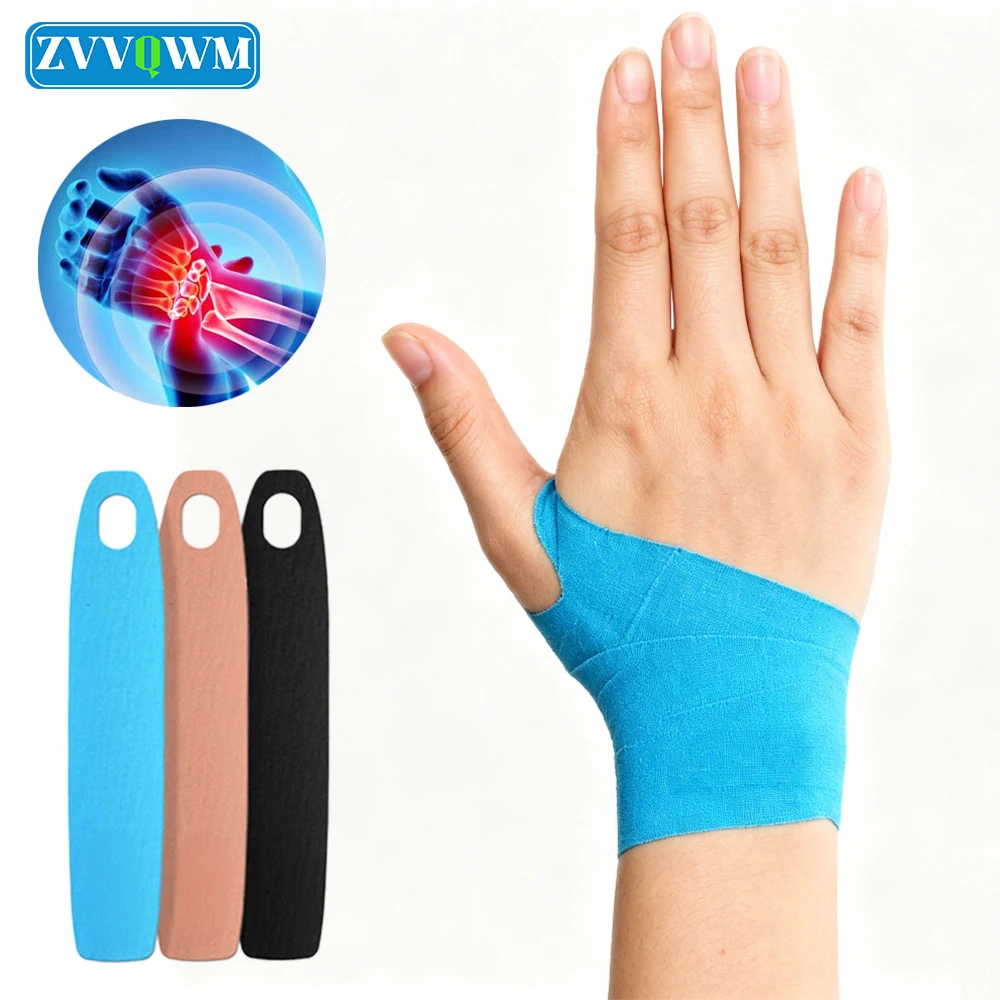 20Pcs Kinesiology Tape Precut Wrist Strips, Athletic Tape for Bowling, Tennis, Badminton, Muscle Joint Support for Sport Fitness