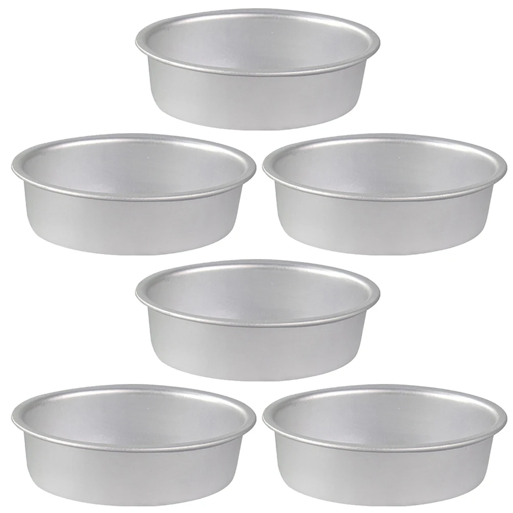 

6 Pcs Egg Shaped Cake Molds Aluminum Alloy Baking Pans Cheese Pan Oven Safe Non Stick Easy Demold Resistant Perfect