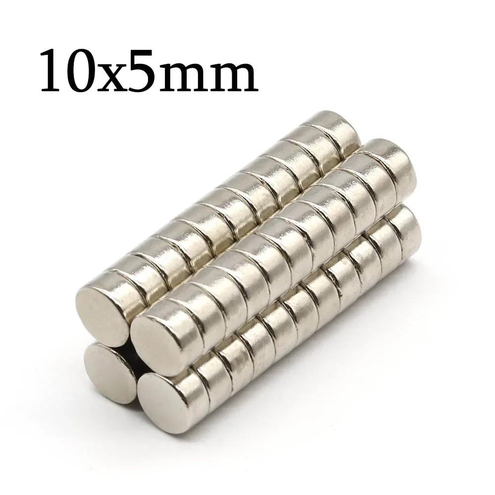 10mmx5mm Super Strong Round Neodymium Magnet Powerful Magnets N35 small Permanent Magnetic NdfeB Refrigerator Magnet 10x5