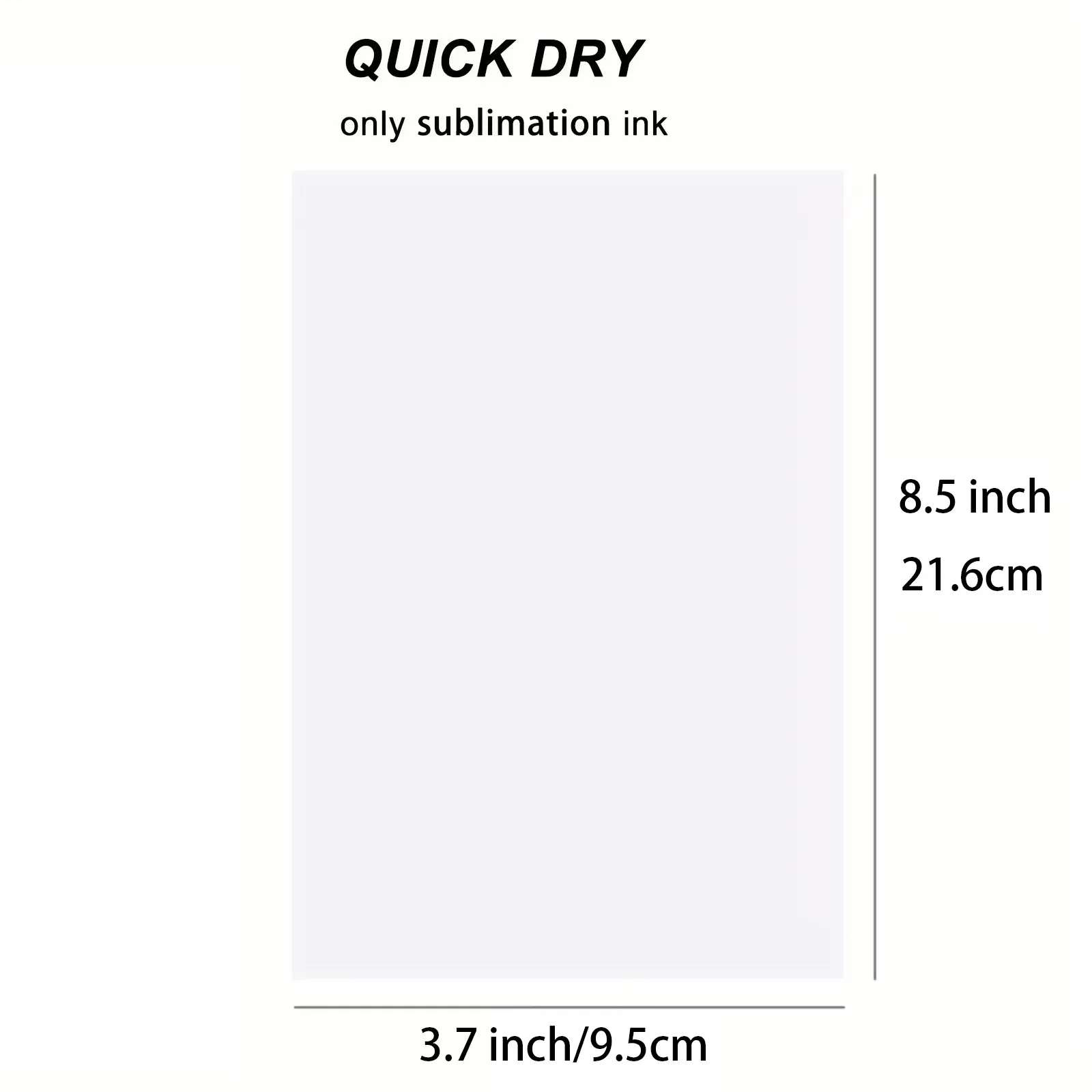 ESHANG 100 Sheets 3.7x8.5inch Sublimation Transfer Paper for Mugs High QualityPrint Transfer 105G