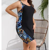 Plus Size Swimwear Women Patchwork Surfing Wetsuit Bathing Suit High Waist Beachwear Thong Monokini 4XL One Piece Swimsuit - Image 5