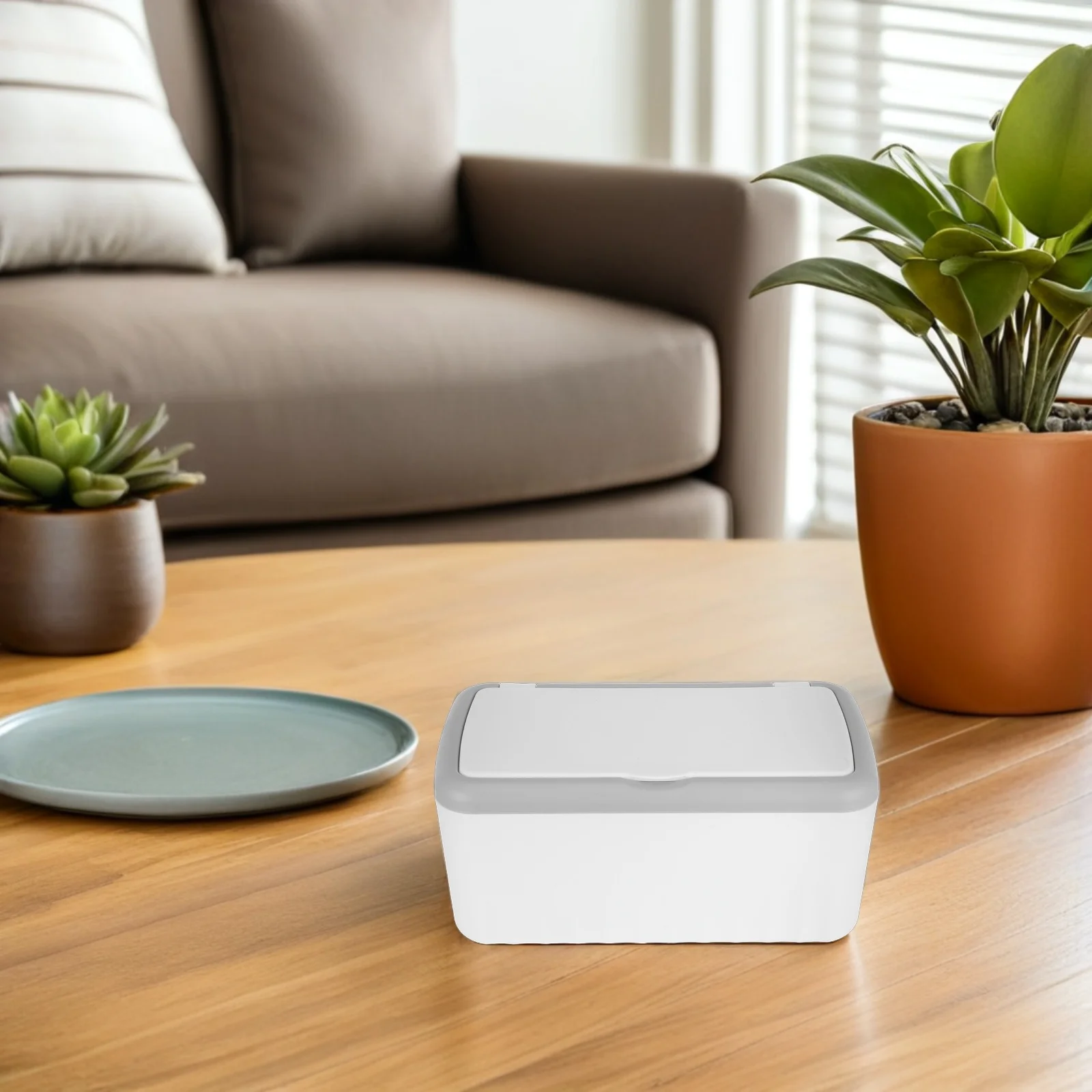 

Large Capacity Wet Tissue Box Plastic Storage Organizer for Home Kitchen Bedroom Desktop Modern Design Wipe for Facial