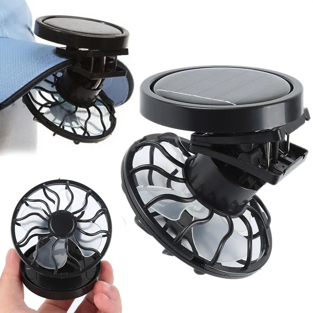 Car Solar Sun Energy Power Panel Cell Cooling Usb Fan Cooler Mini Fan Clip-on Hat Solar Fan For Summer Electrical Appliances