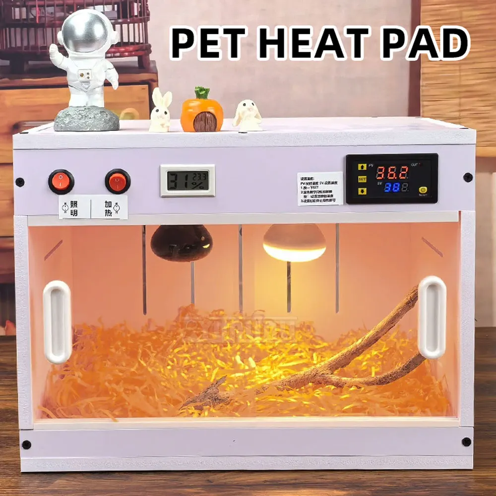 Intelligent Waterproof Constant Temperature Breeding Tank for Lizard, PVC Reptile Thermal Insulation Enclosure