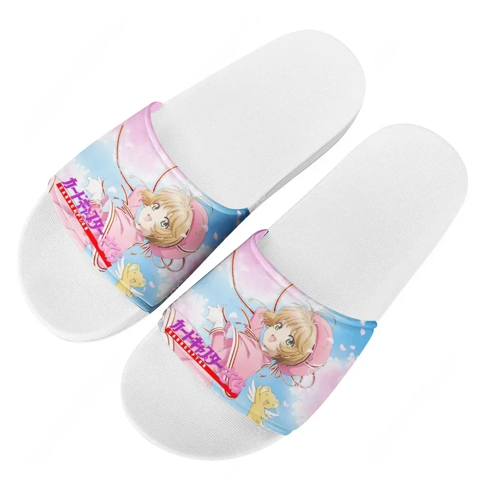 

Шлепанцы Cardcaptor Sakura для дома и ванной, водонепроницаемые сандалии для мужчин, женщин и подростков, летние тапочки на заказ