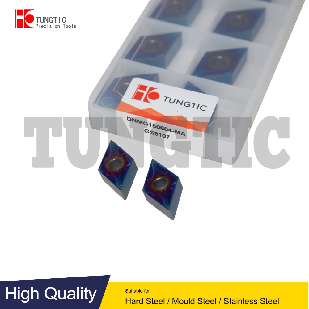 

DNMG 1506 DNMG150604-MA DNMG150608-MA GS9107 Carbide Turning Cutting Tools CNC Lathe Inserts Обработка металлов