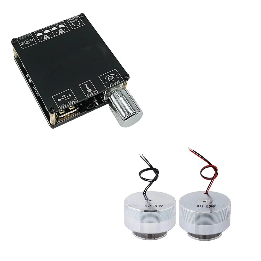 

Vibration Full Range Speaker+ Amplifier 44mm Audio Mini Portable 4/8 Ohm 25W Resonance Speakers R44-F11