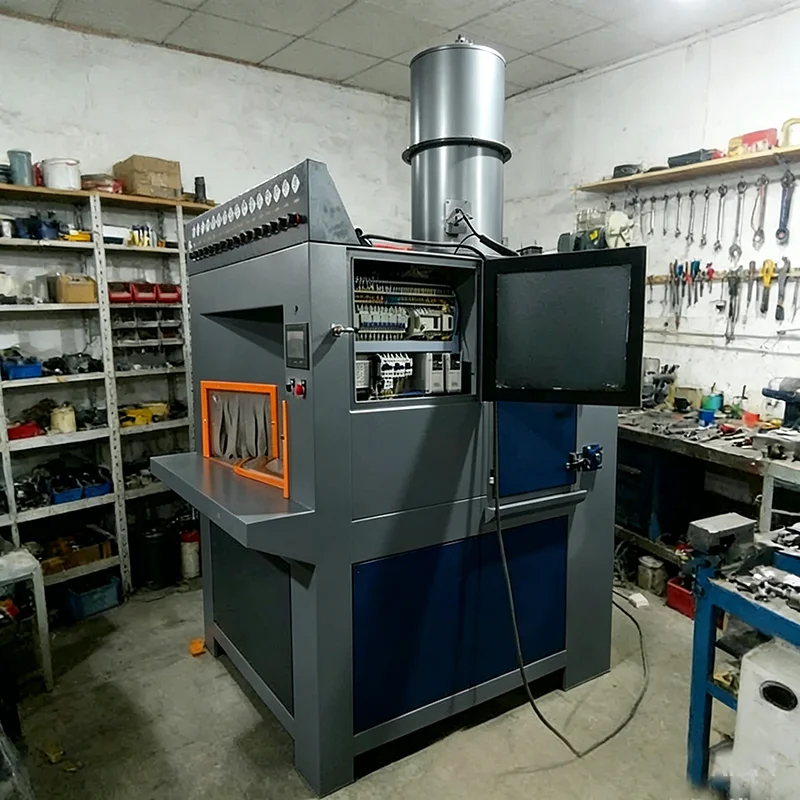 Customized Rotary Table Sand Blasting Machine High Efficiency Sandblaster Equipment for Batch Metal Parts Polishing Derusting