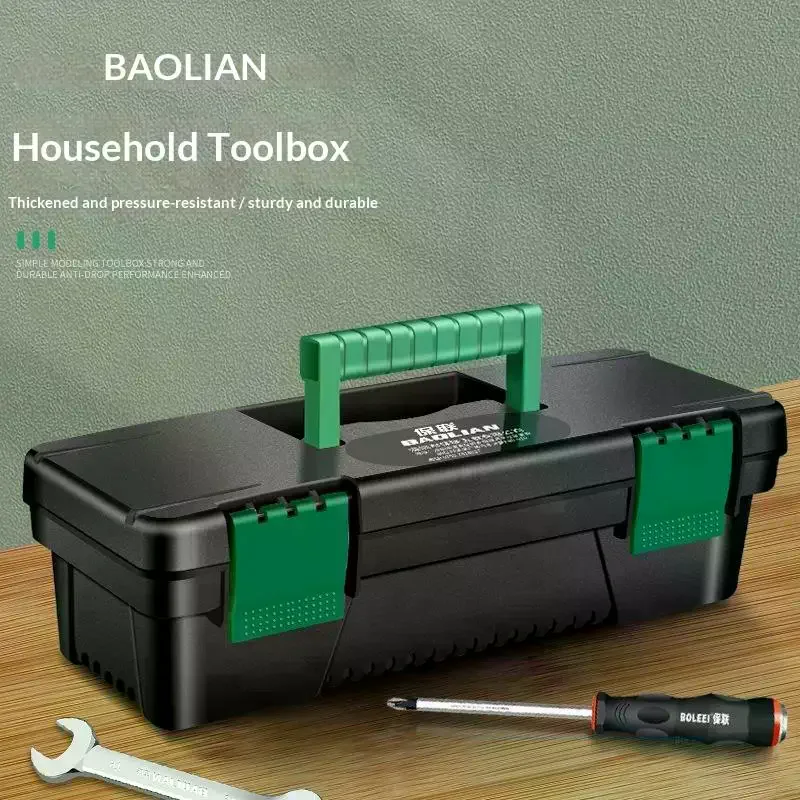 Tool Box Plastic Tool Storage Case For Carpentry Electrical Repairs Tool Handheld Toolbox Storage Box Plastic Toolbox 10Inch