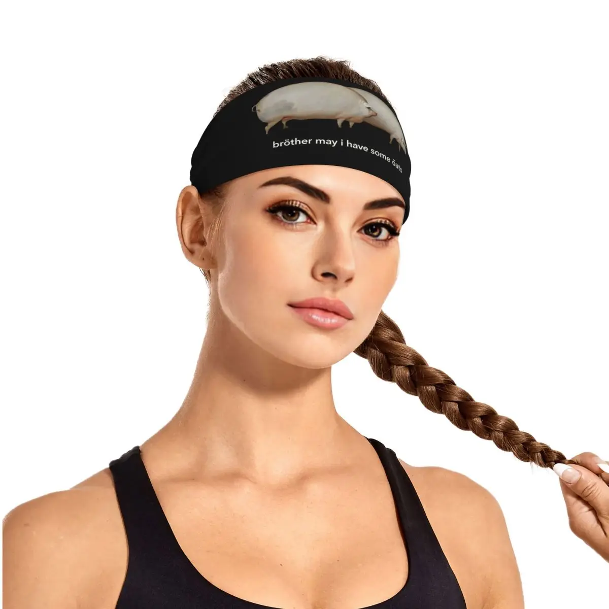 

Custom Brother May I Have Some Oats, Classic Mem Sweatband for Men Women Quick Drying Sports Sweatband Gym Yoga Running