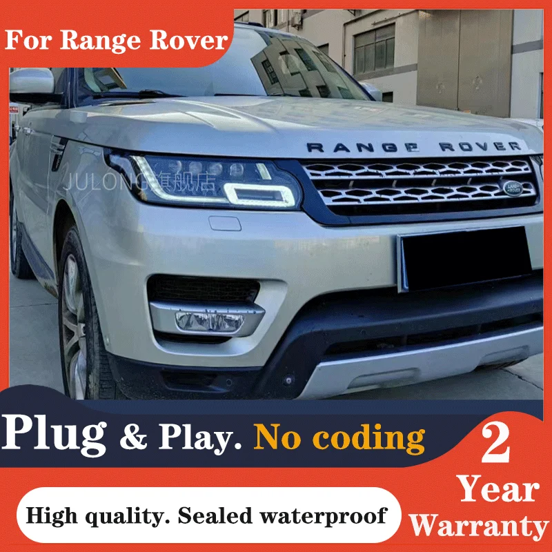 

For Range Rover LED Headlights 2013-2017 LED Daytime Running lights Dynamic Signal Bi-Xenon Low/High Beam