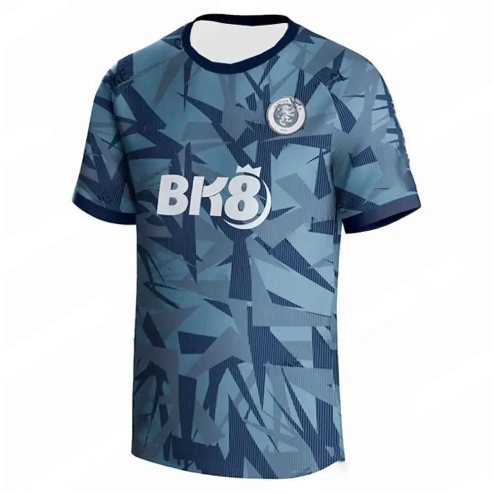 Camiseta de Fútbol Aston-Villa 2026, Diseño 3D, para Adultos y Niños, Estilo Deportivo de Lujo Ligero, Ropa Deportiva Digital para Hombre