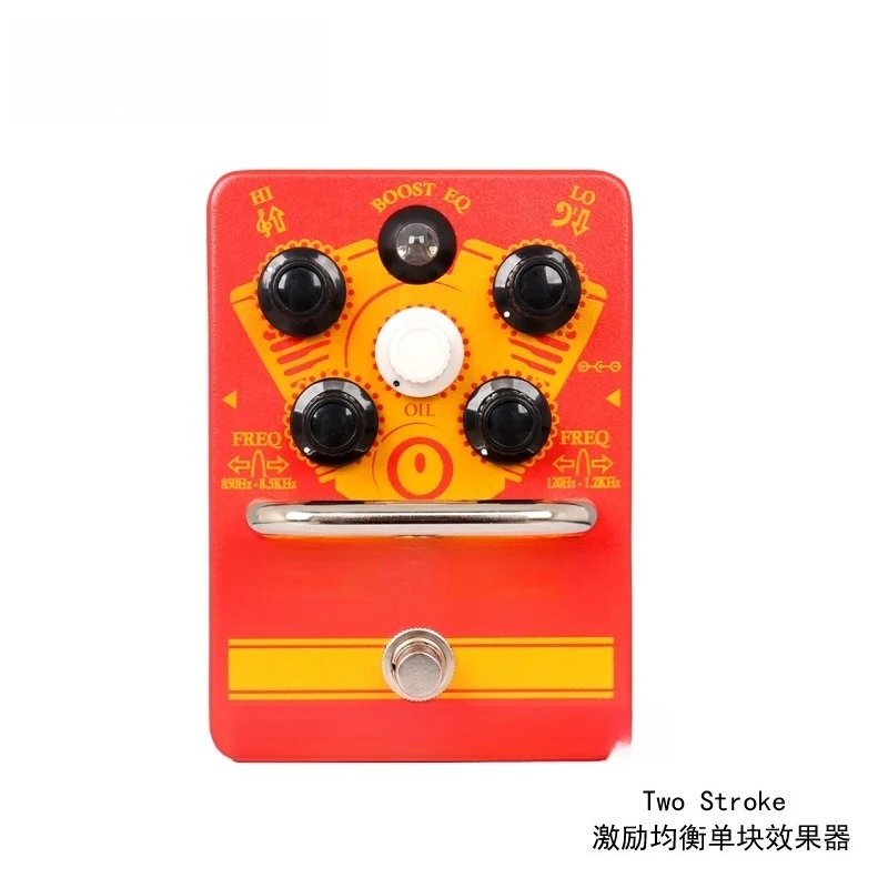 T fader, excitation, equalization, electric guitar, electric bass, single effects pedal