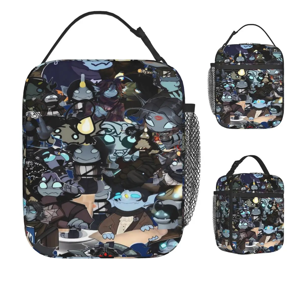 

Sebastian Solace Pressure Horror Game Lunch Bag Beach Lunch Box For Men Retro Print Thermal Tote Handbags Waterproof Cooler Bag