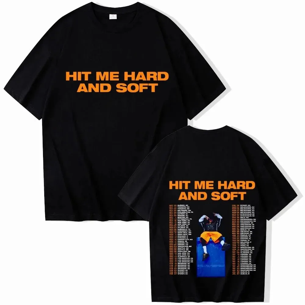 Hit Me Hard and Soft Billie Shirts Short Sleeve T-shirt Harajuku O-neck Summer Casual Shirt shirts for women