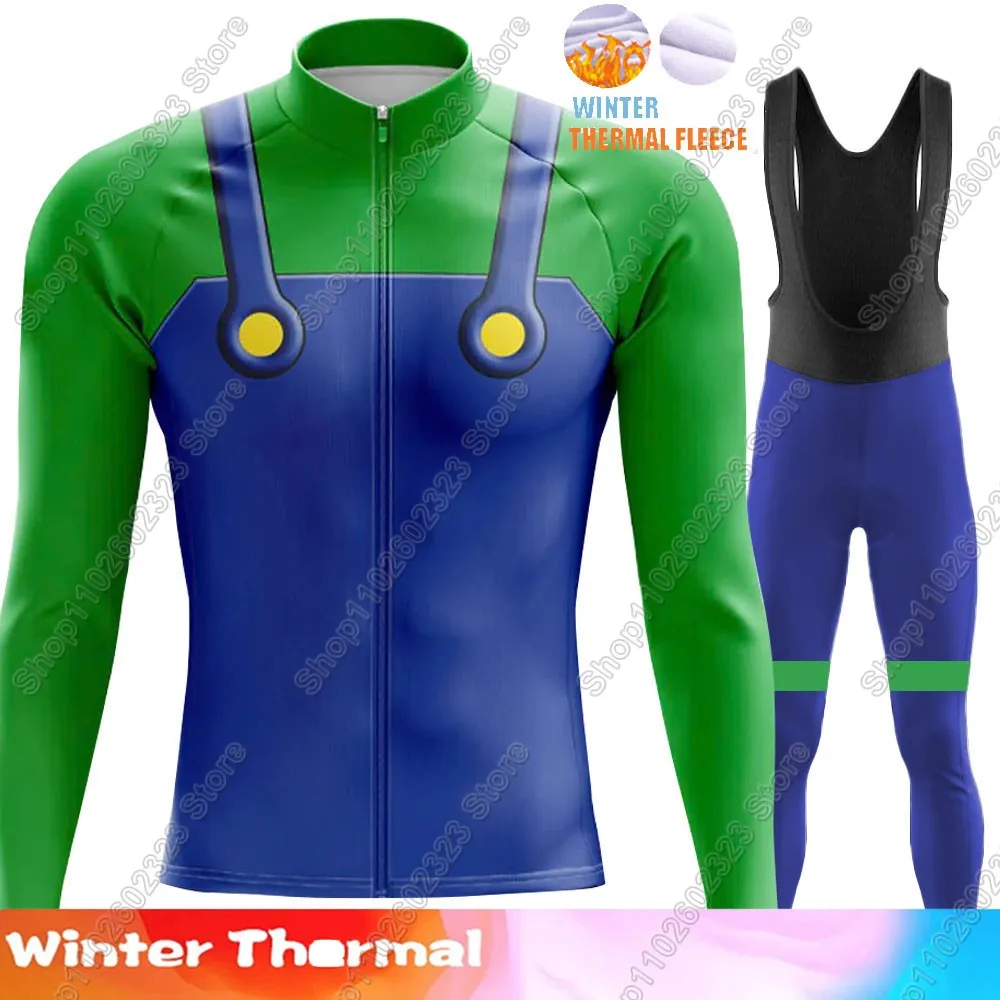 

Комплект велосипедного трикотажа с героями мультфильмов аниме 2025 года, забавный зимний костюм, мужские брюки с длинным рукавом для горного велосипеда, дорожные штаны, нагрудник Ropa Ciclismo