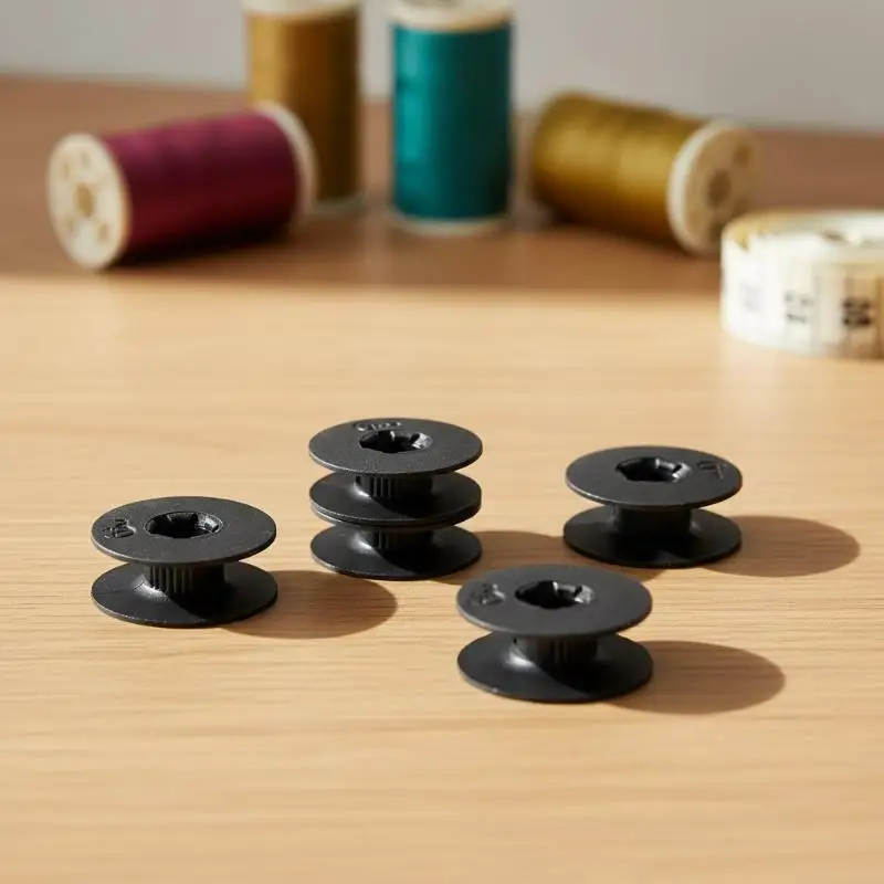 5PCS New Model Computerized Flatbed Sewing Machine With Magnetic Damping Anti-Reverse Bobbin Core And Strong Magnet
