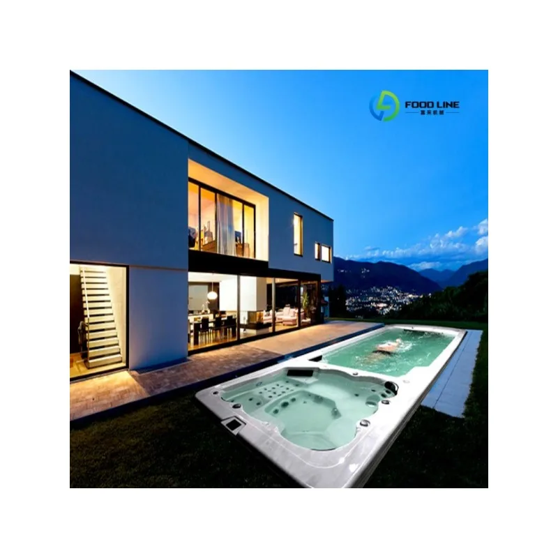 2026 Hot Sale FL Customized Acrylic Jacuzzii Outdoor Spa Hot Tub Whirlpool Massage Jaccuzi Spa Bathtub Plug  Play Balboa Hot Tub
